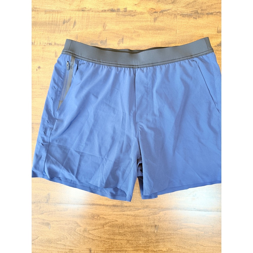 Ten Thousand The Interval Short Blue Mens Large L 7 Inch Inseam Lined Training